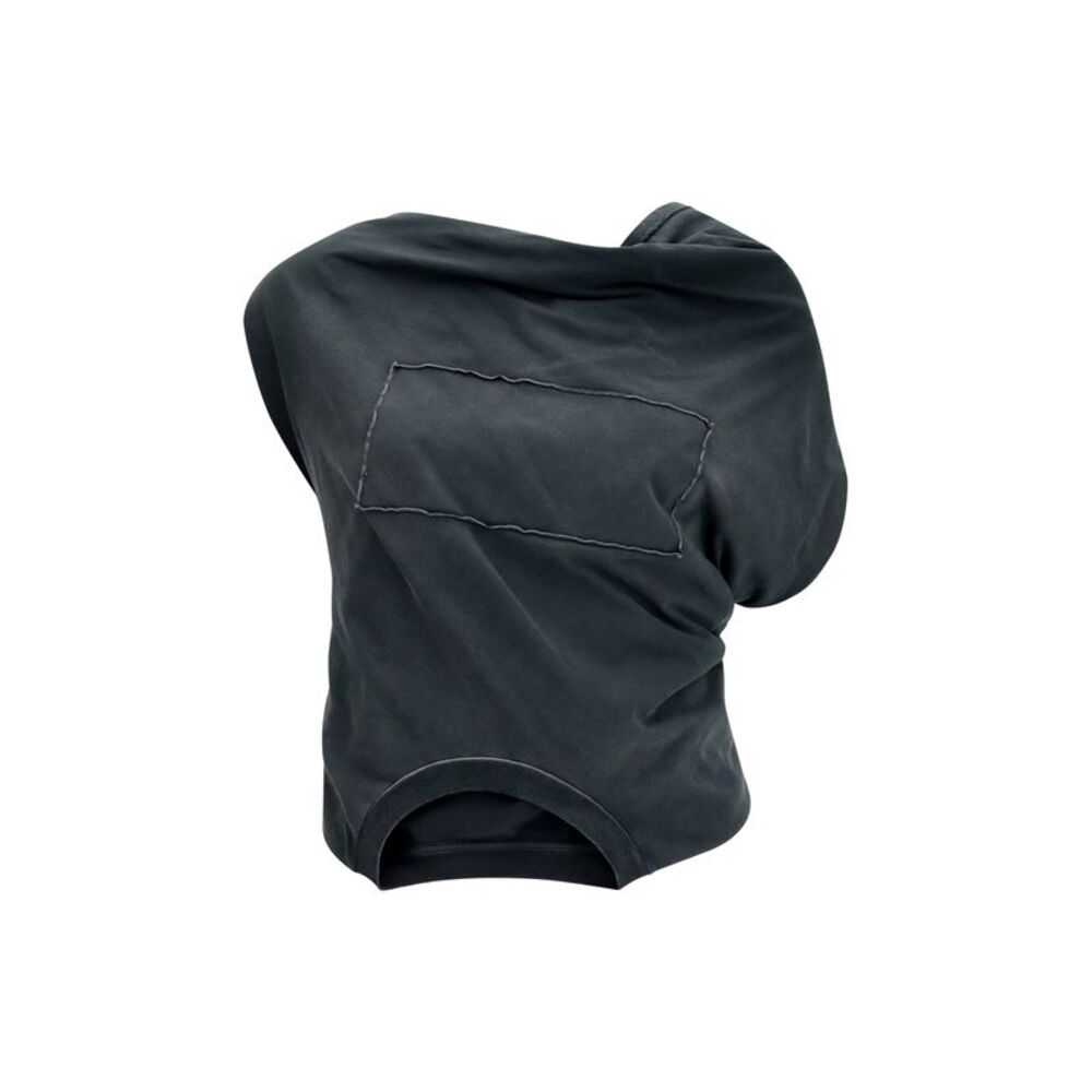 Margiela Women Asymmetric Draped Jersey Top